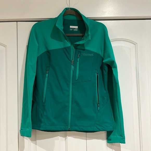 Marmot Women's Estes Jacket medium‎ like new Kelly green athletic  lightweight - Picture 1 of 7